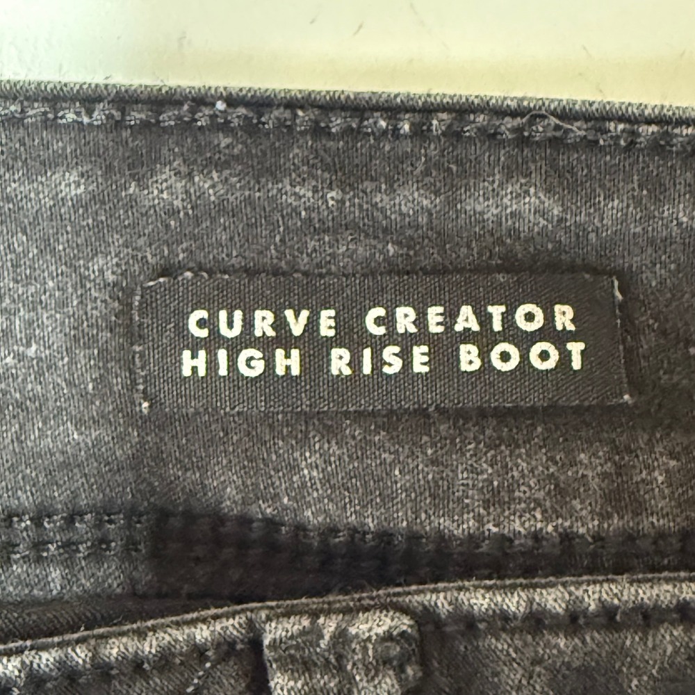 Curve Appeal Jeans Womens 6 28 Charcoal Black Curve Creator High Rise Boot Cut - Picture 6 of 16
